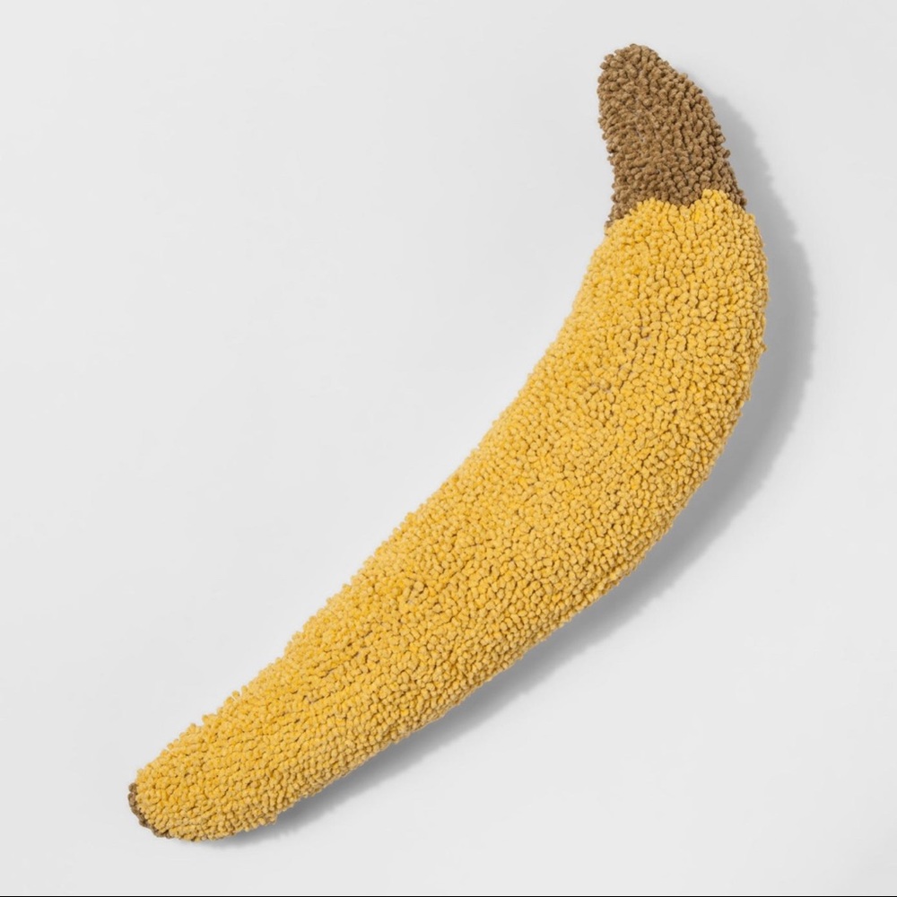 Target Tufted Fruit Banana Pillow